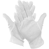 Los mejores  - Bestgle 15 pares Guantes de Algodon Blancos Guantes de Tela Elásticos Guantes guantes de trabajo reutilizables para…